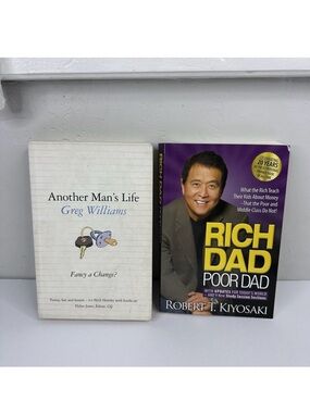 Another Man's Life And Rich Dad Poor Dad Lot Of Books
